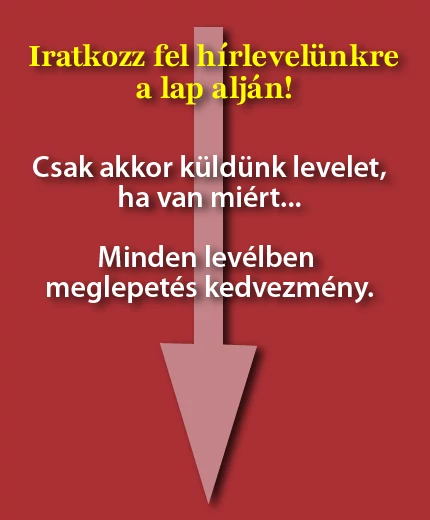 Iratkozz fel hírlevelünkre a lap alján